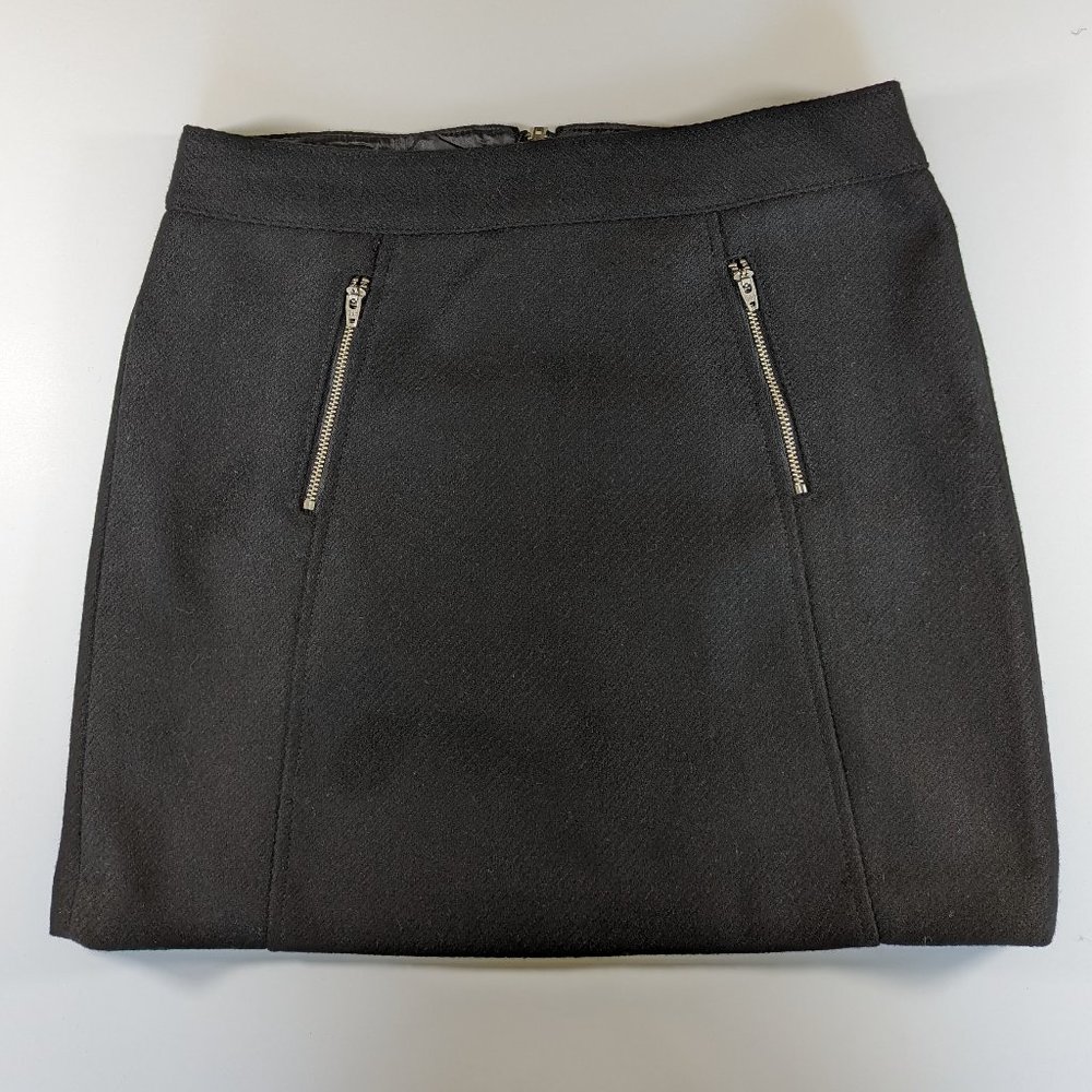 Wool mini skirt